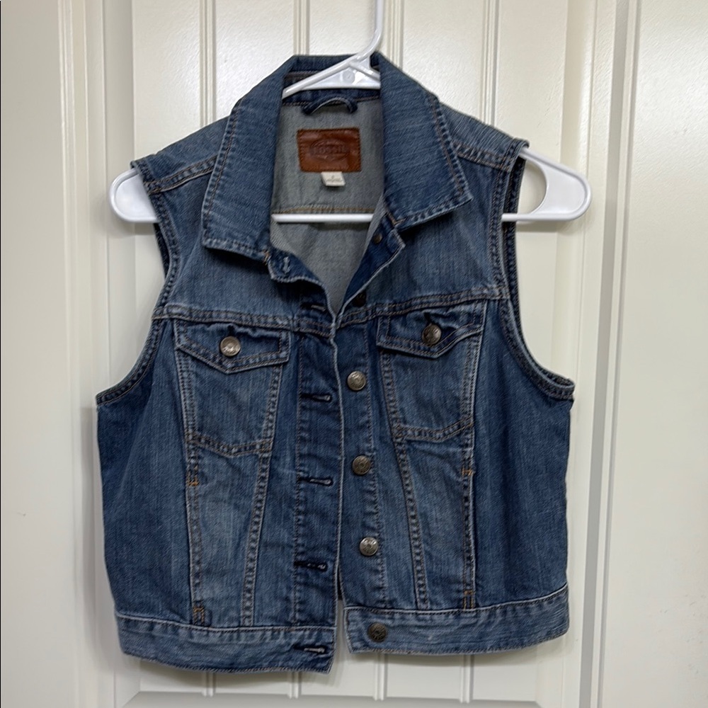 Fossil‎ Denim Sleeveless Vest